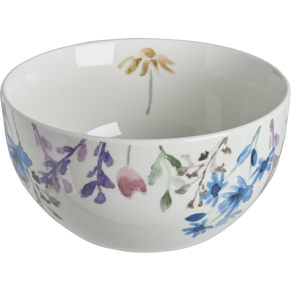 Wilko Watercolour Floral 12 Piece Dinner Set Wilko
