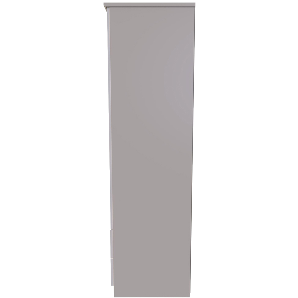 Crowndale Knightsbridge 2 Door 2 Drawer Kashmir Gloss Wardrobe Ready Assembled Image 4