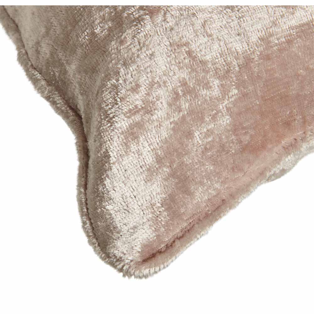 Wilko Pink Crush Velvet Effect Cushion 50 x 30cm Image 2