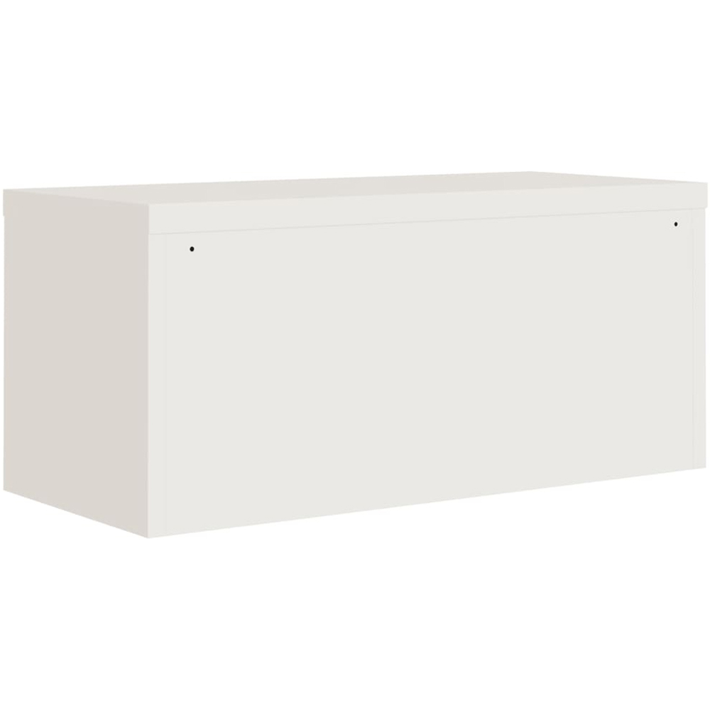 vidaXL 2 Door White Steel Filing Cabinet Set of 2 Image 6
