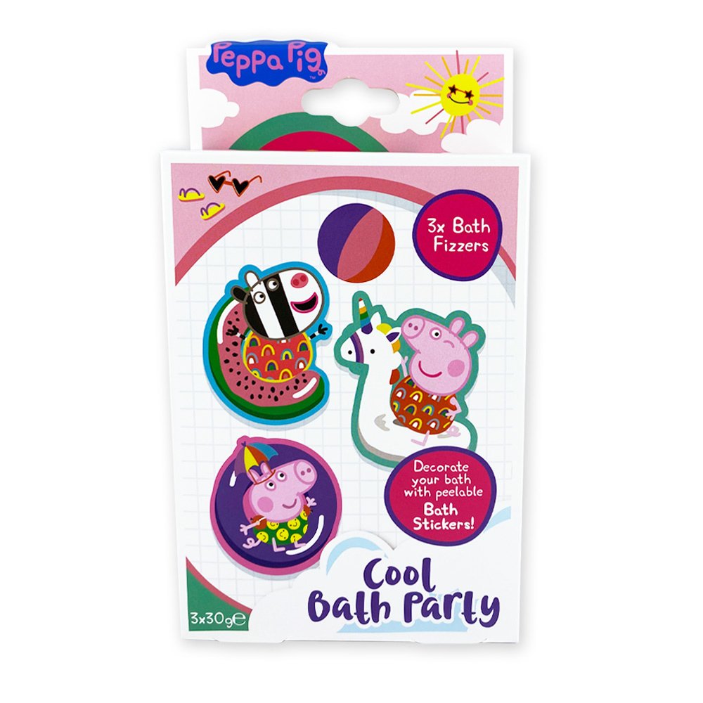 Peppa Pig Bath Fizzers and Bath Stickers 3 Pack Image 1
