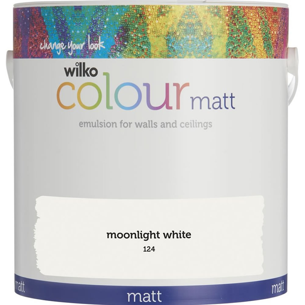 Wilko Moonlight White Matt Emulsion Paint 5L Image 1