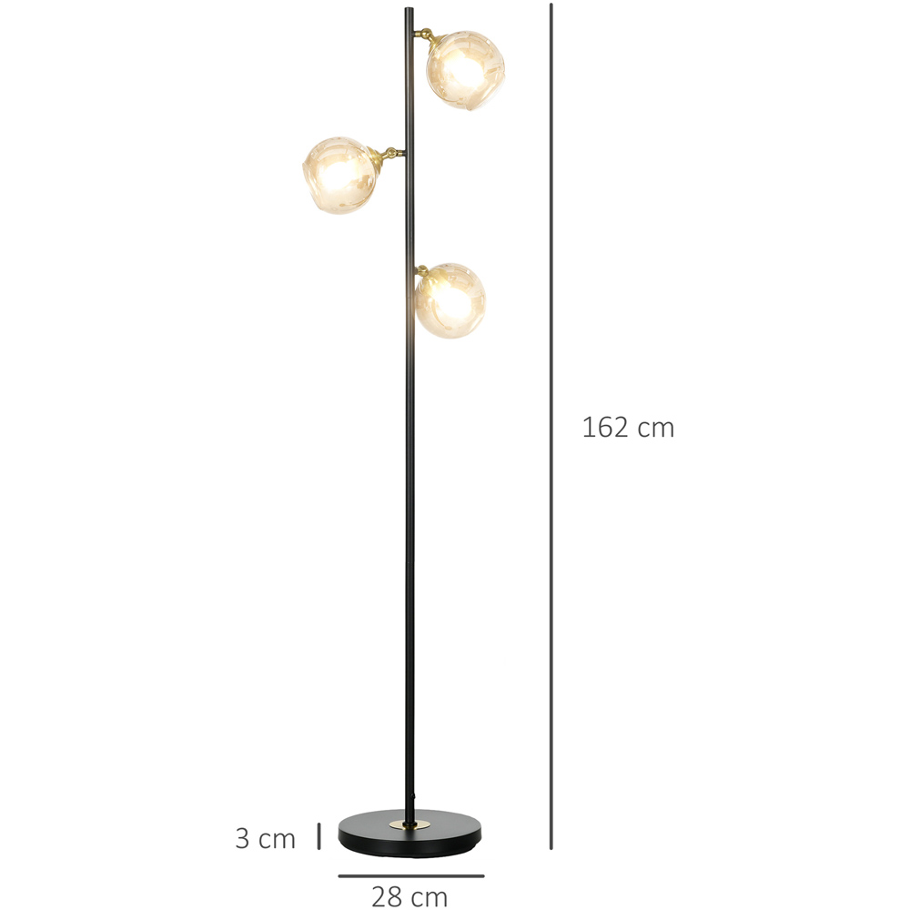 Portland Grey 3 Light Tree Floor Lamp Image 7