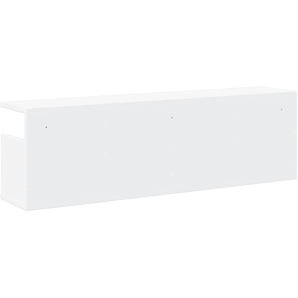 vidaXL 2 Shelf White Wall Cabinet Image 5