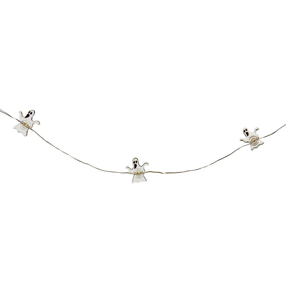 Wilko 20 Warm White LED Ghost Static String Lights Image 1