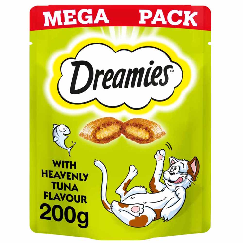 Dreamies Heavenly Tuna Cat Treats Mega Pack 200g Image 1