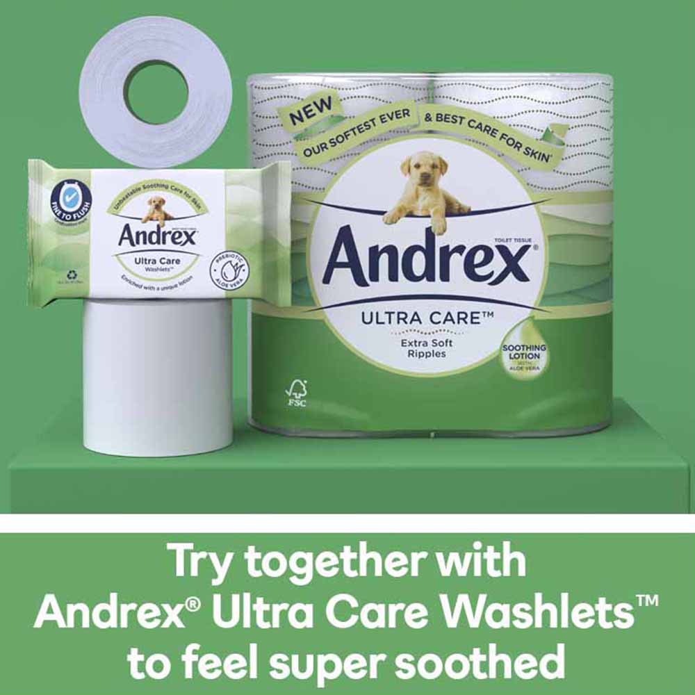 Andrex Ultra Care Toilet Rolls Case of 5 x 9 Rolls Image 7