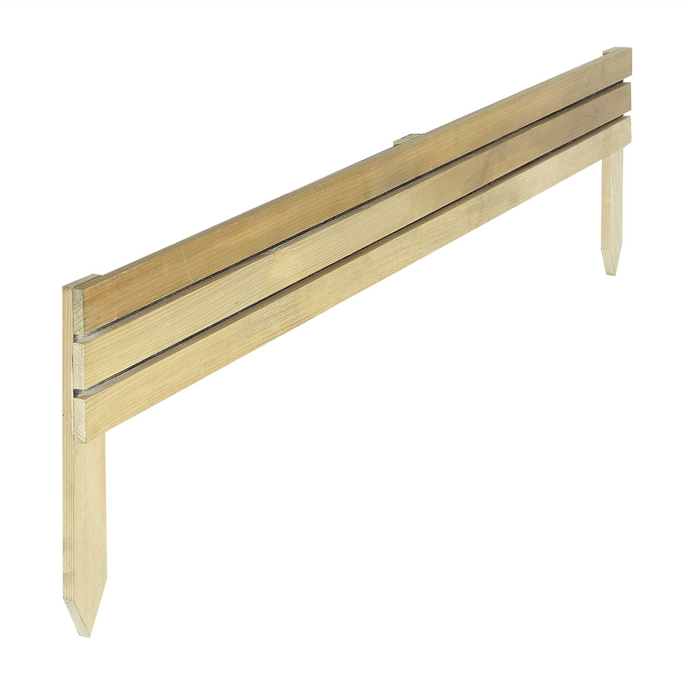 6in Ledbury Slat Edging Pack of 4 Image 2