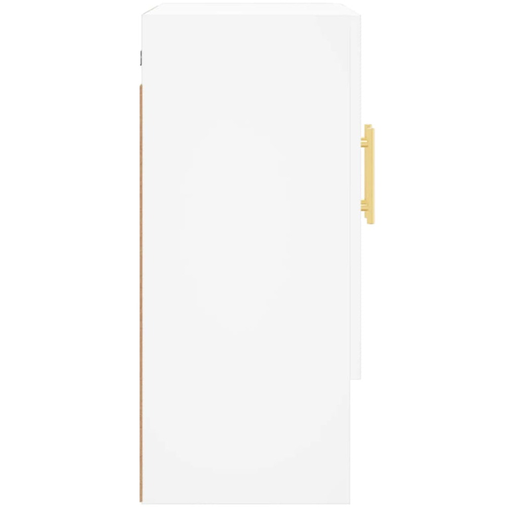 vidaXL 2 Door Single Shelf White Wall Cabinet Image 7
