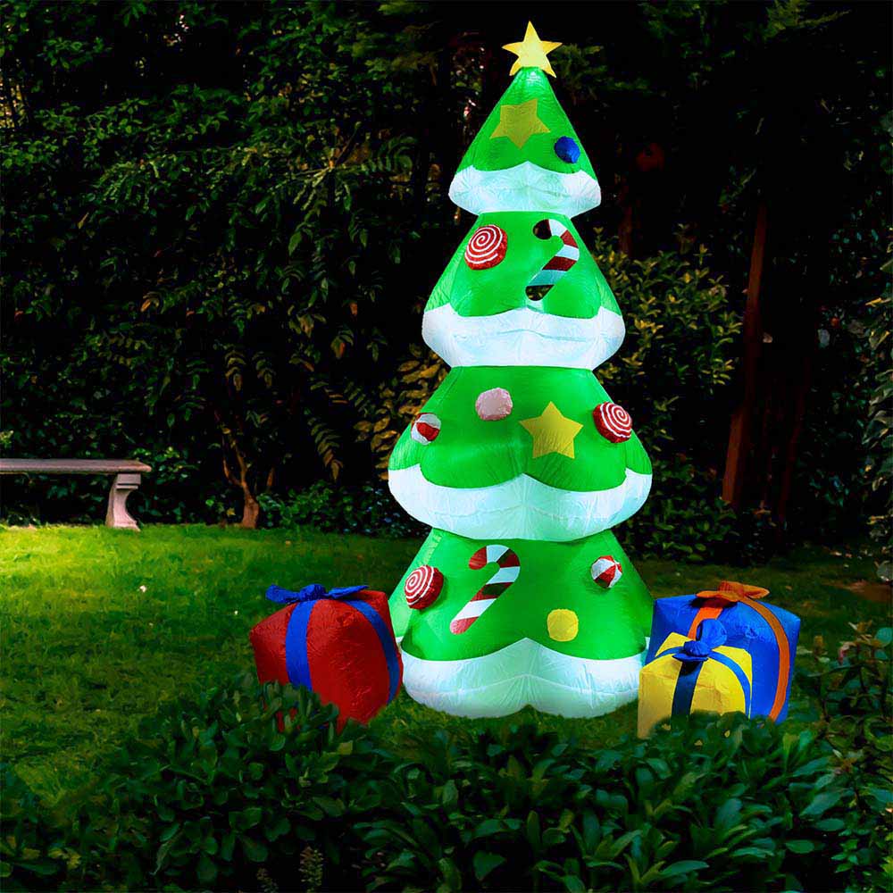 Wilko 6ft Festive Inflatable Tree and Gifts Christmas Decoration Image 4