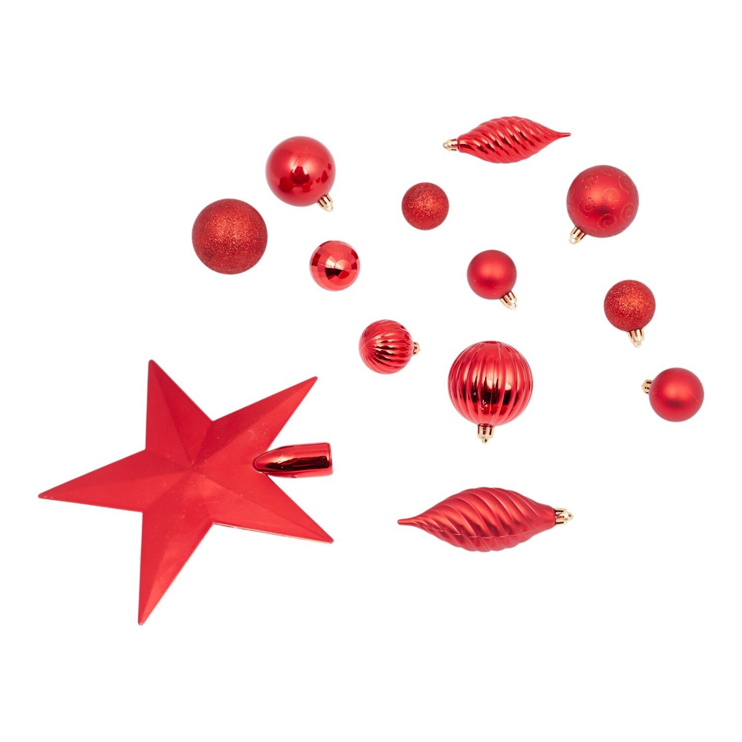 57 Piece Bauble and Tree Topper Set Image 7