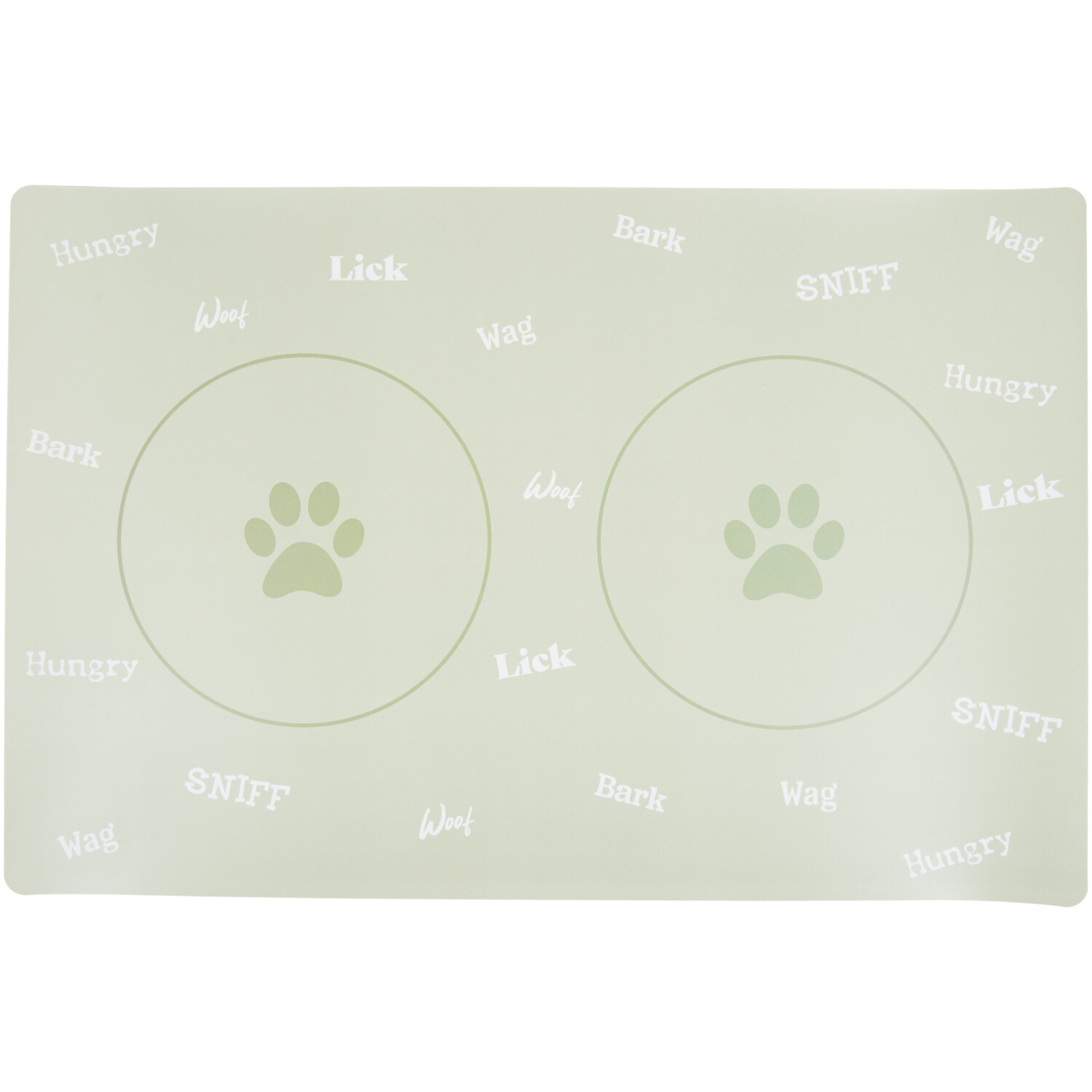 Double Bowl Placemat  - Green Image 1