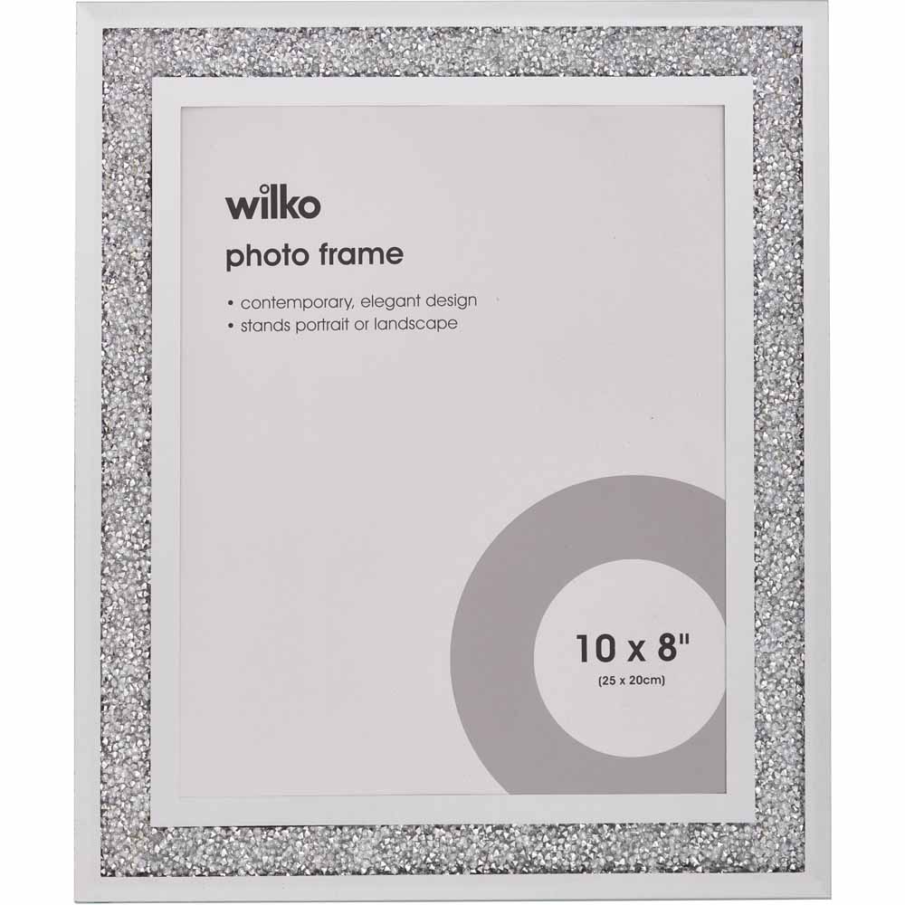 6x6 Frame with Mat - Silver 9x9 Frame Wood Made to Display Print or Poster Measuring 6 x 6 Inches with White Photo Mat