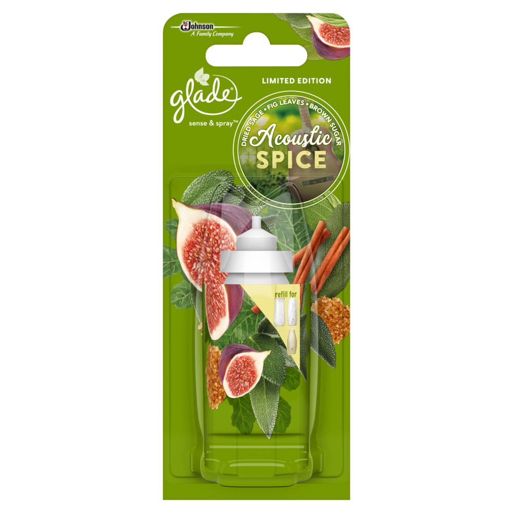 Glade Acoustic Spice Sense And Spray Refill 18ml Image 1