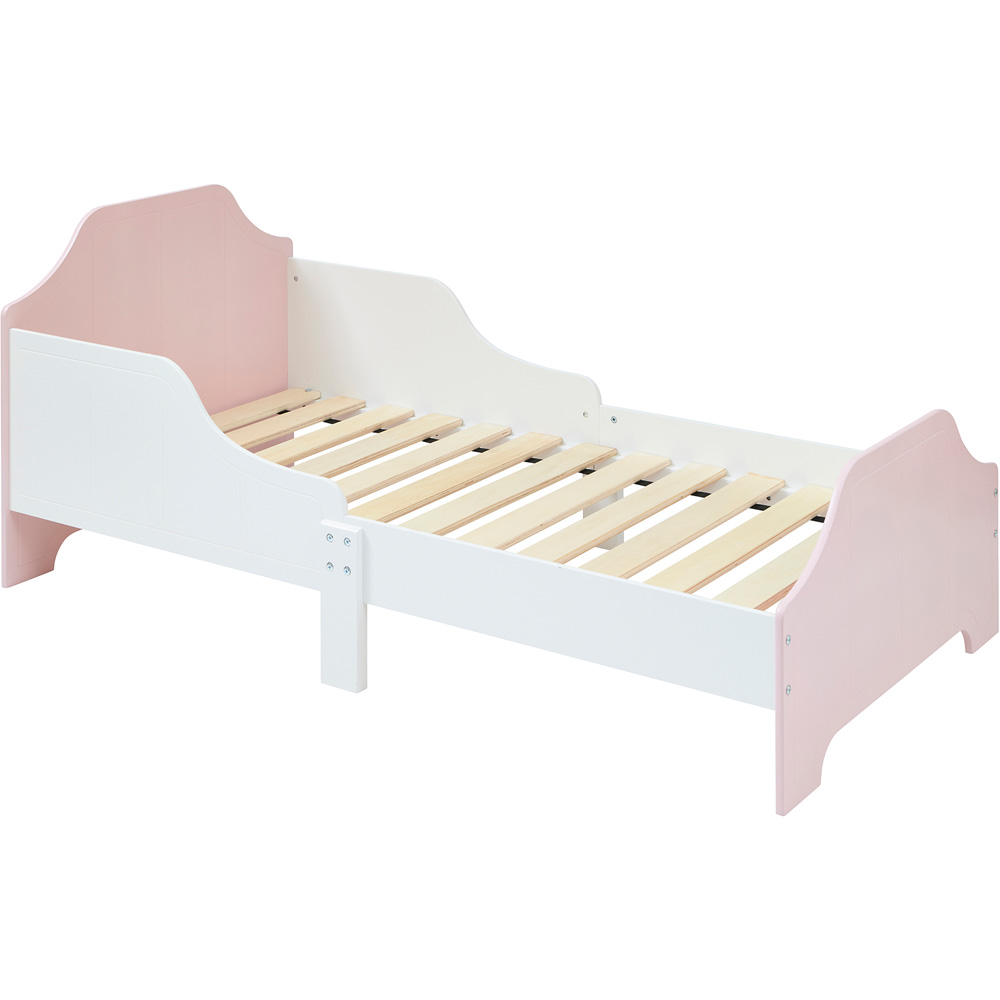 Liberty House Toys Dual Tone White and Pink Toddler Bed Image 2