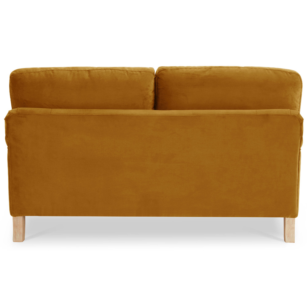 Home Detail Oxford 2 Seater Mustard Gold Velvet Fabric Sofa | Wilko