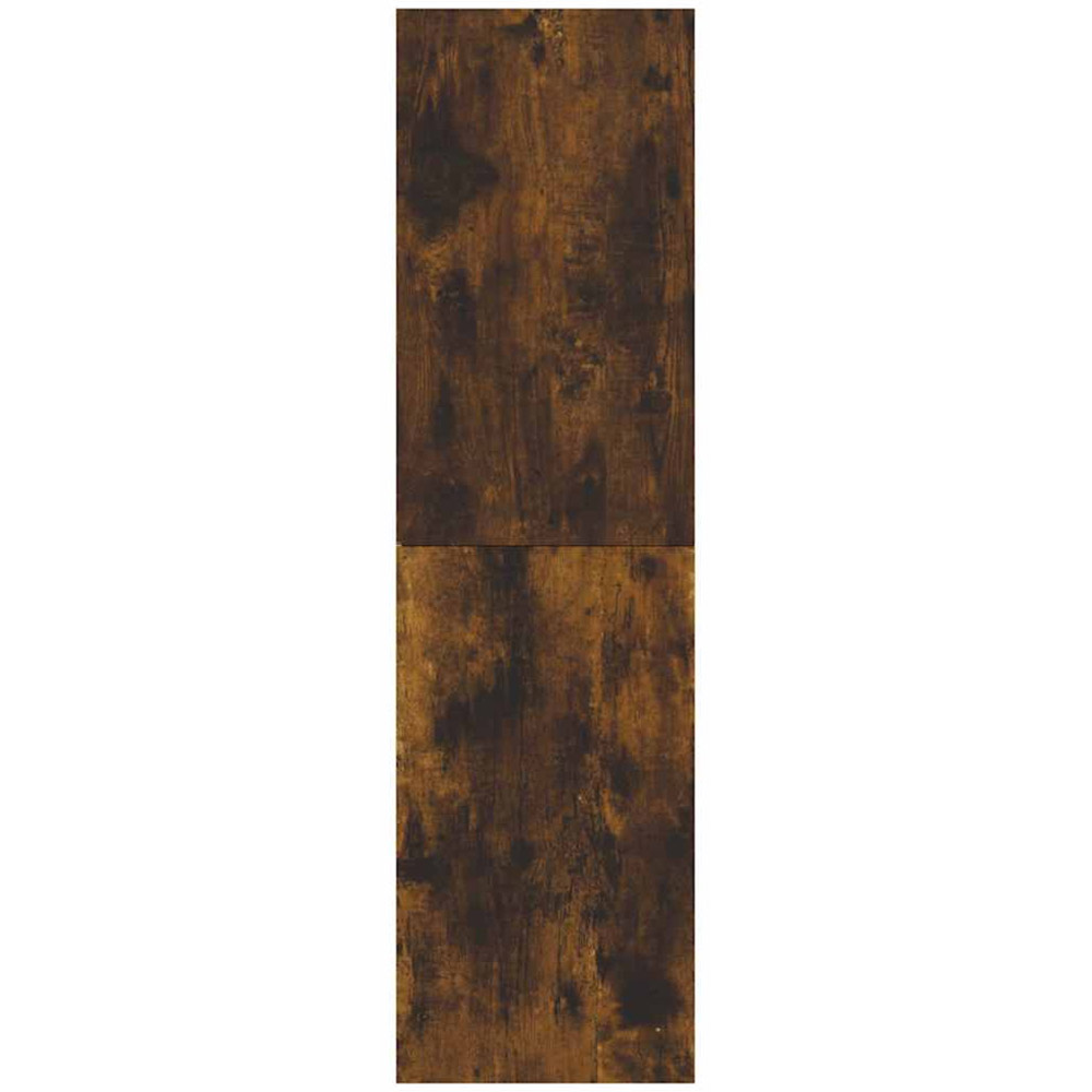vidaXL Single Door Smoked Oak Wall Mounted Narrow TV Cabinet Image 8