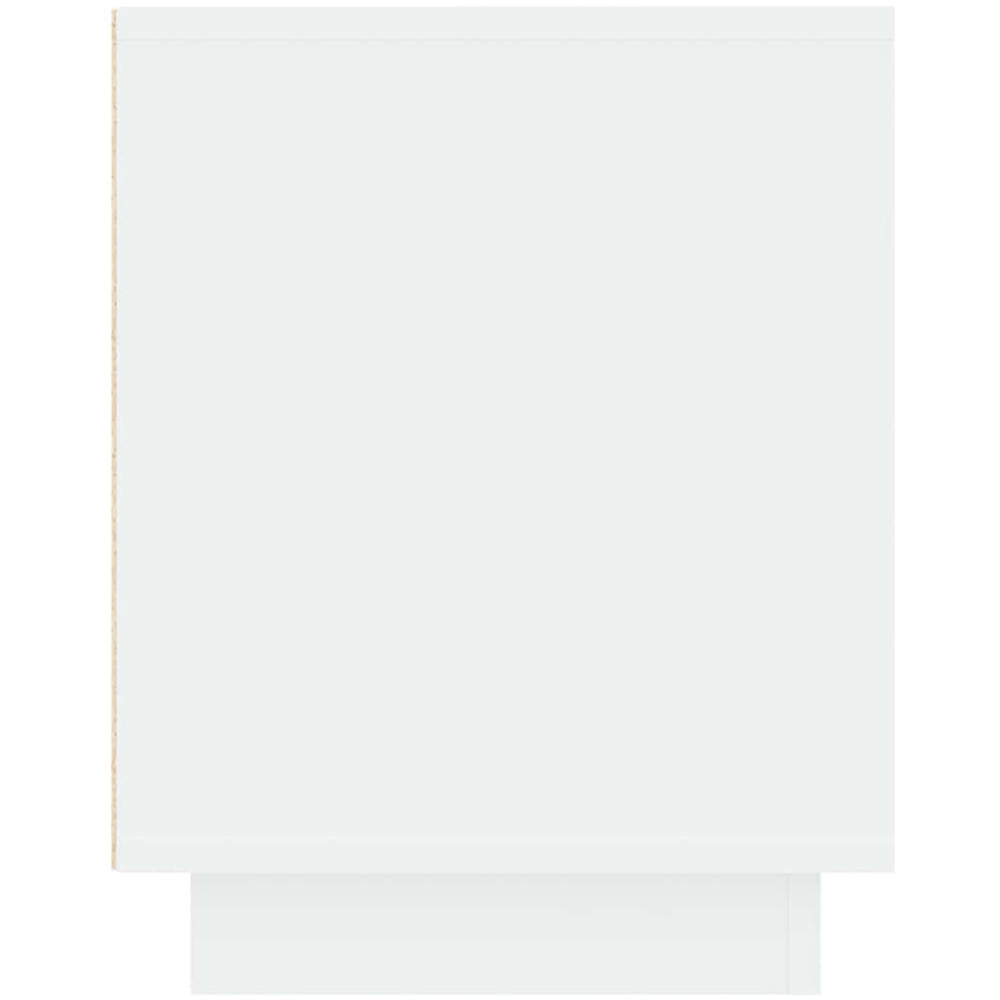 vidaXL 2 Door 2 Shelf White TV Cabinet Image 7