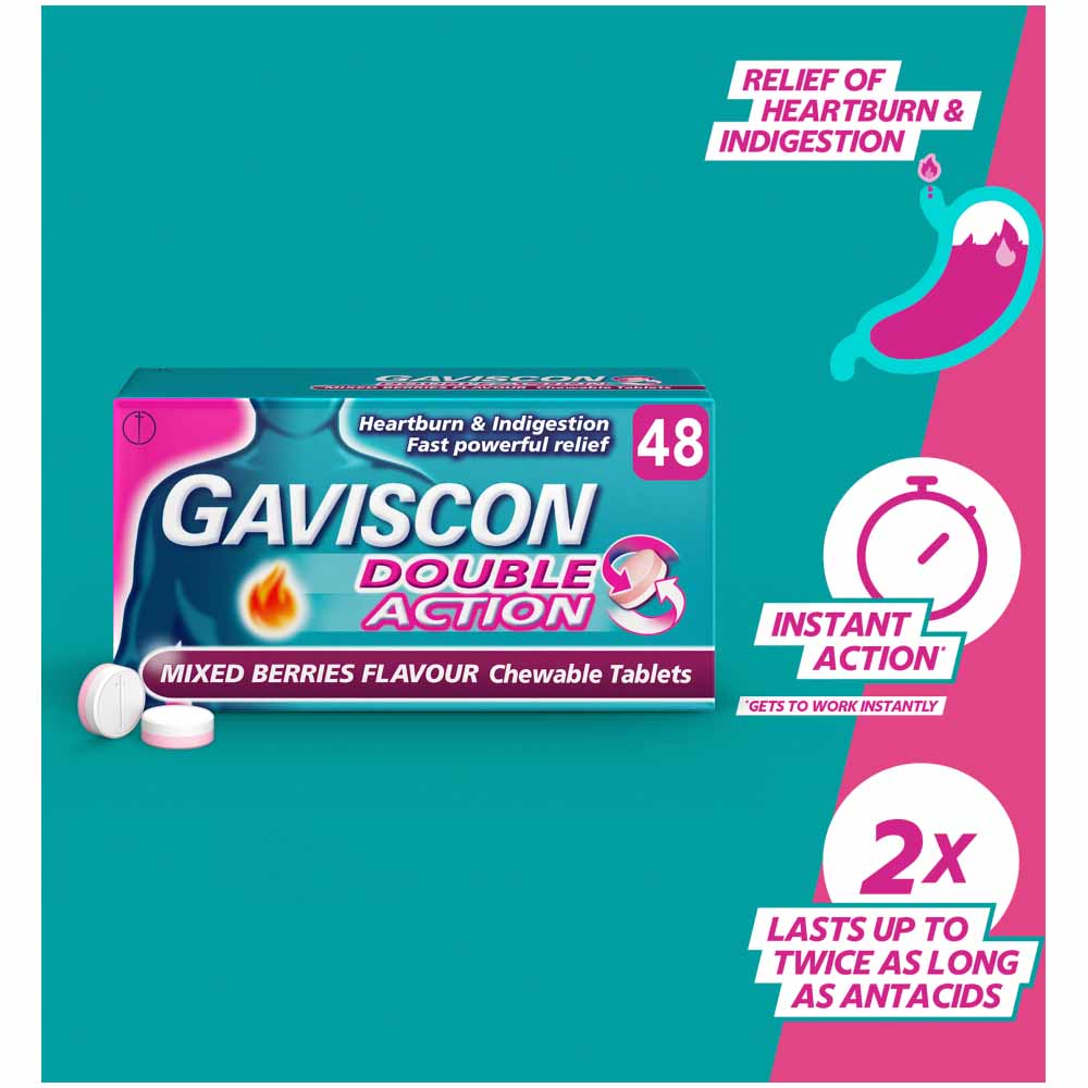 Gaviscon Double Action Mixed Berries 48pk Image 2