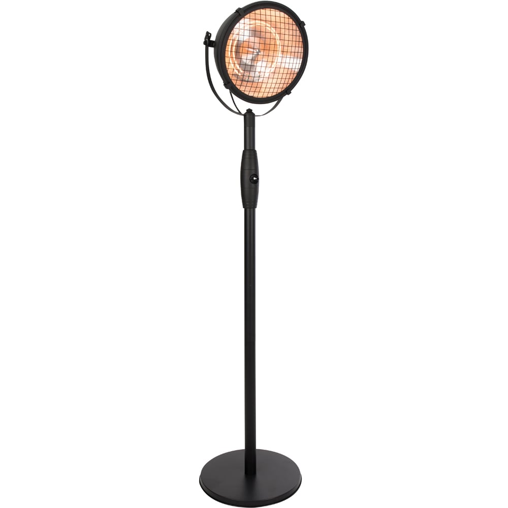 Sunred Indus Bright Black Standing Patio Heater 2100W Image 1
