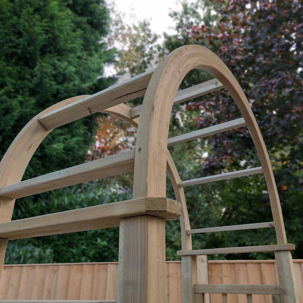 Mercia Pressure Treated Curved Top Garden Arch | Wilko