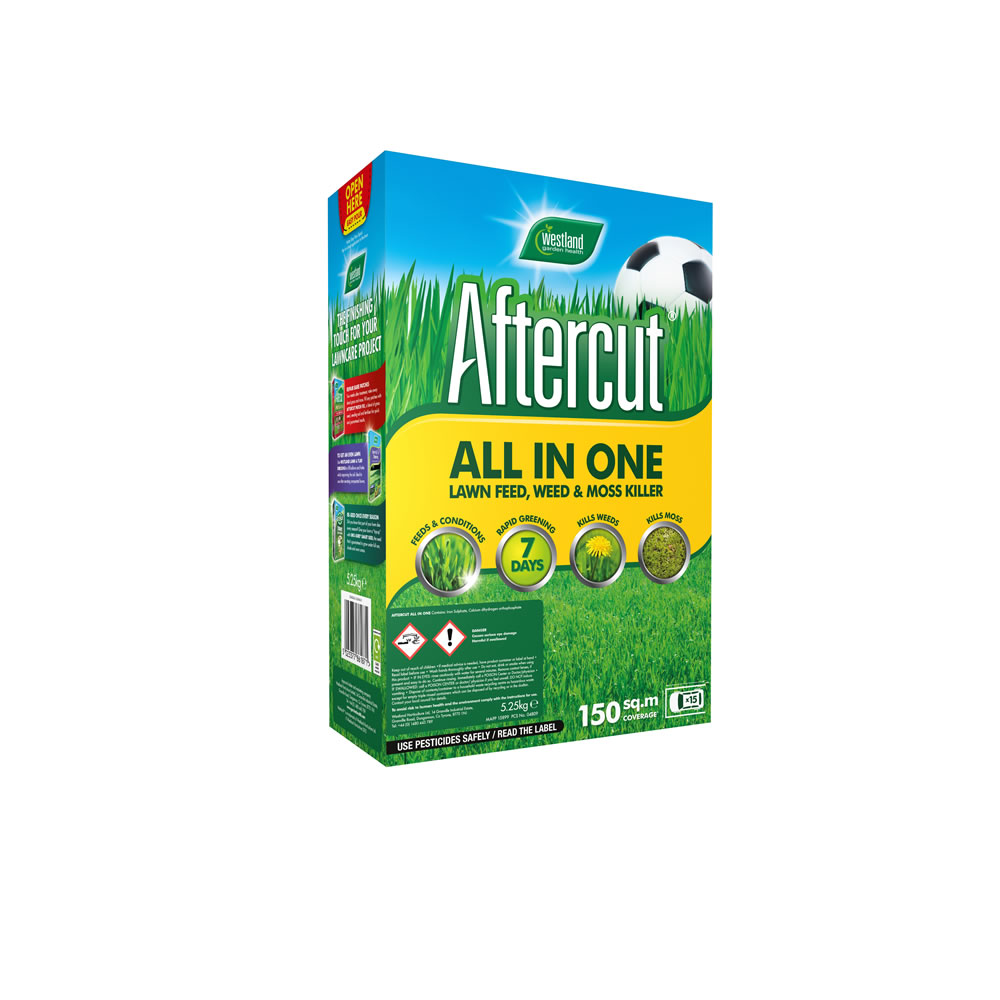 Westland Aftercut All in One Lawn Feed Weed and Moss Killer 5.25kg Image 1