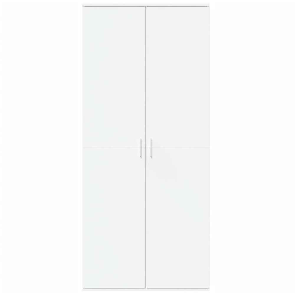 vidaXL 2 Door White Tall Highboard Image 3