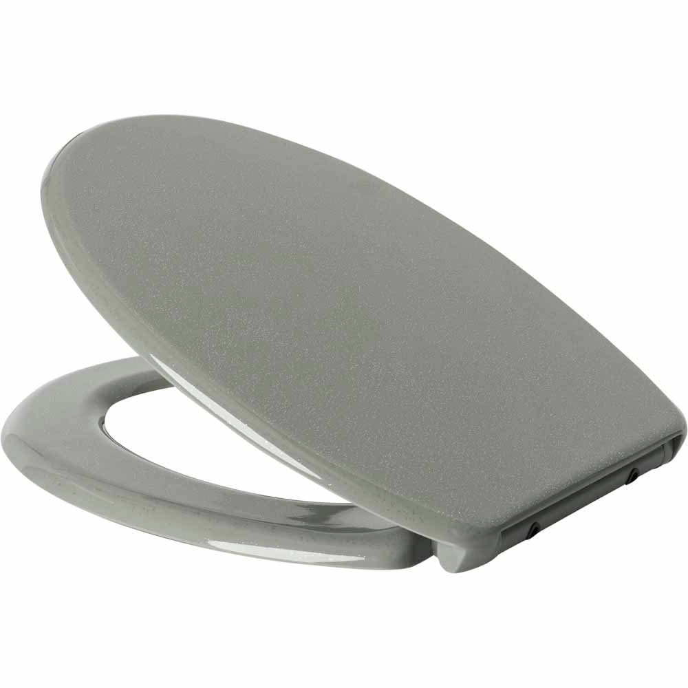 Wilko Grey Glitter Toilet Seat Image 4