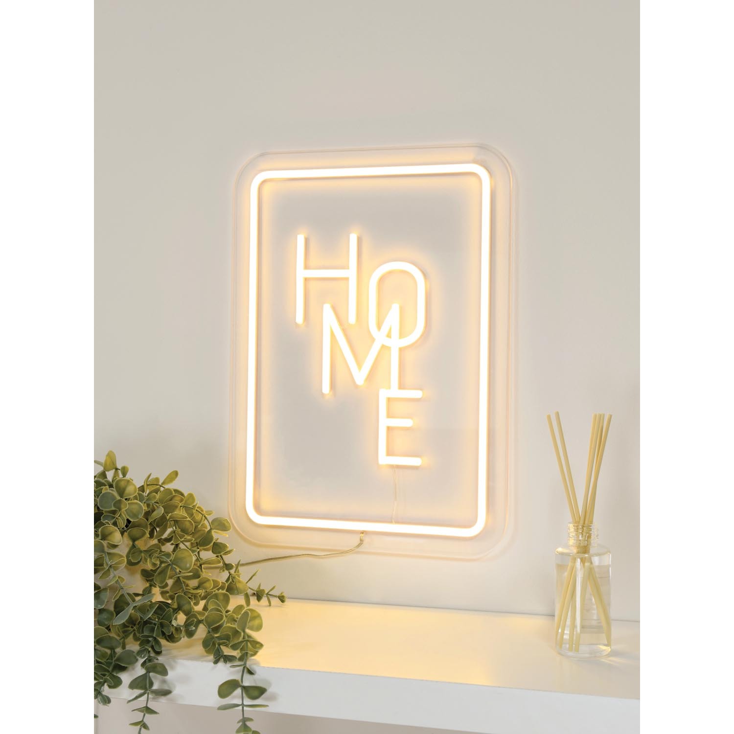Home LED Neon Sign - Warm White Image 1