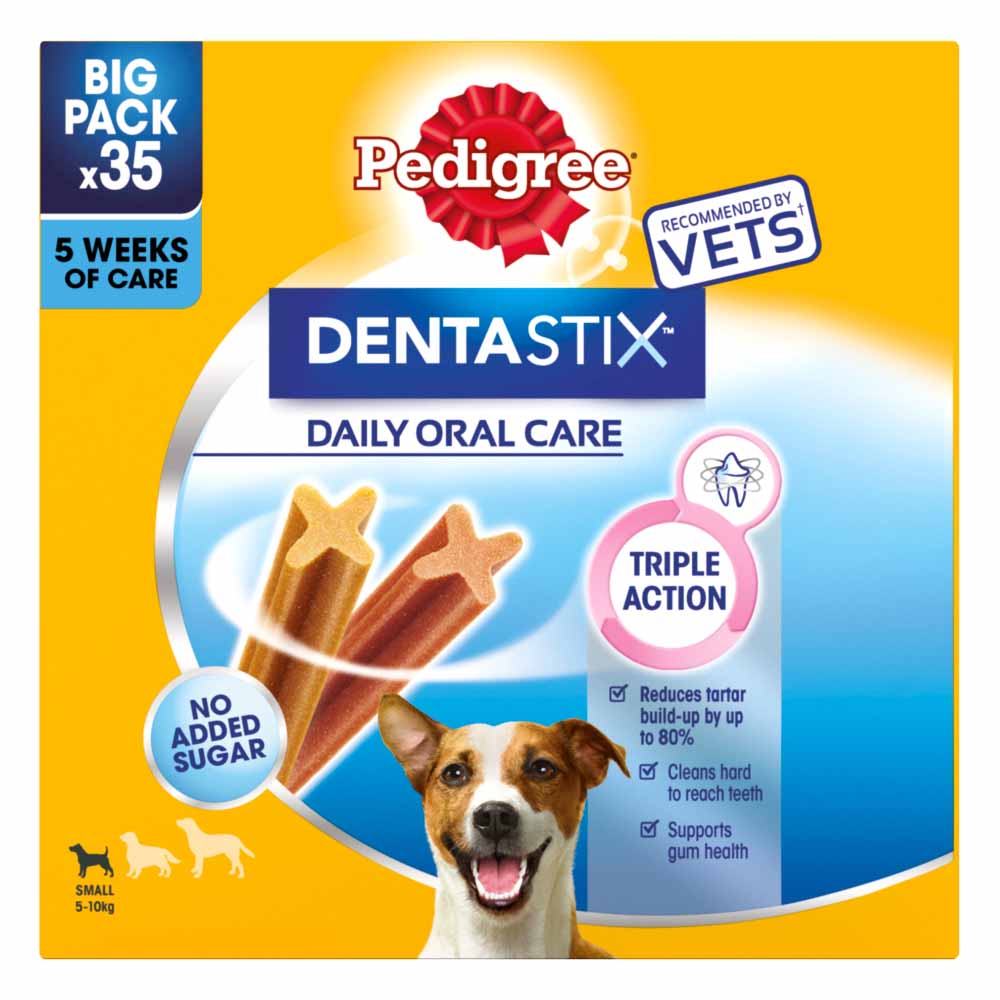 Pedigree 35 Pack Dentastix Daily Adult Small Dog Treats 550g Image 2