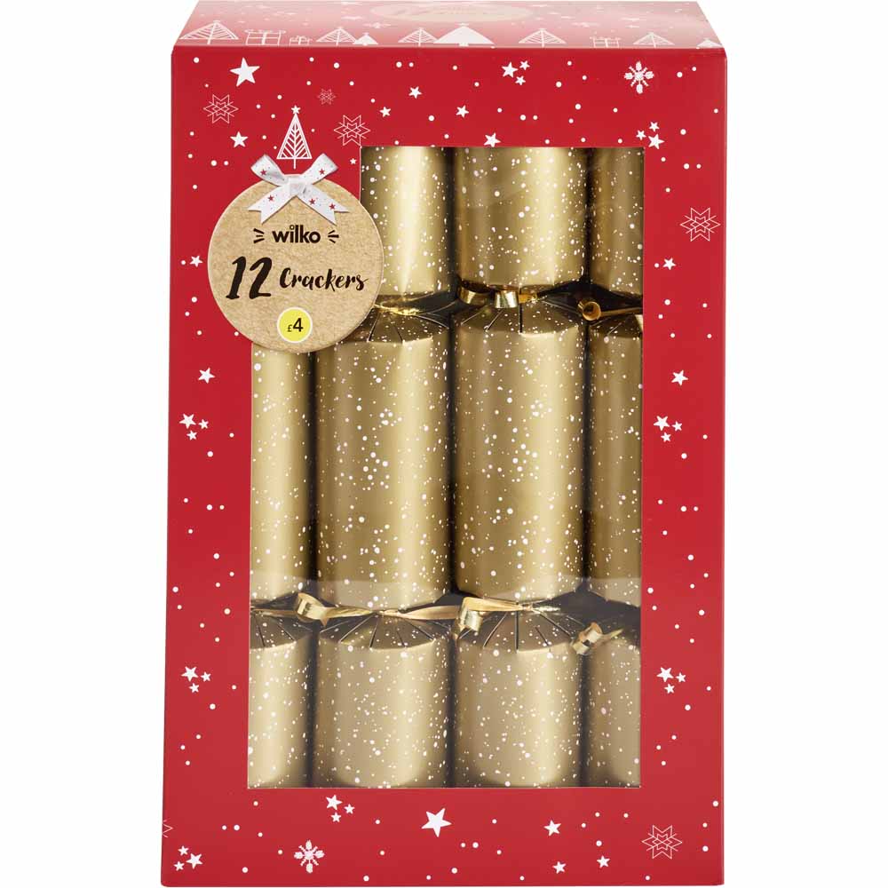 Wilko Luxe Sparkle Family Crackers 12 pack Image