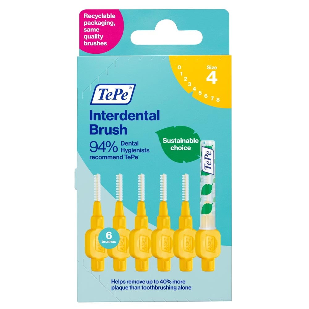 TePe Interdental Brush Yellow Size 4 Image