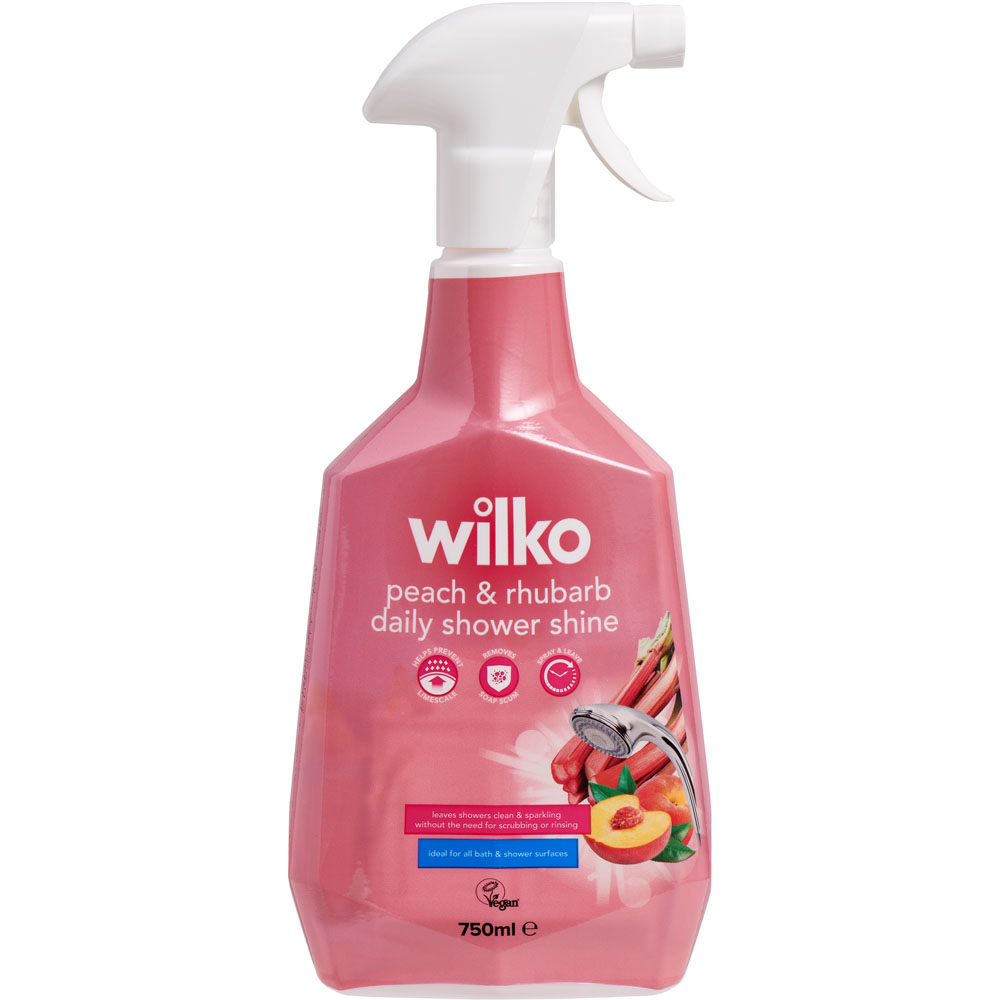 Wilko Peach and Rhubarb Daily Shower Shine Spray 750ml Wilko