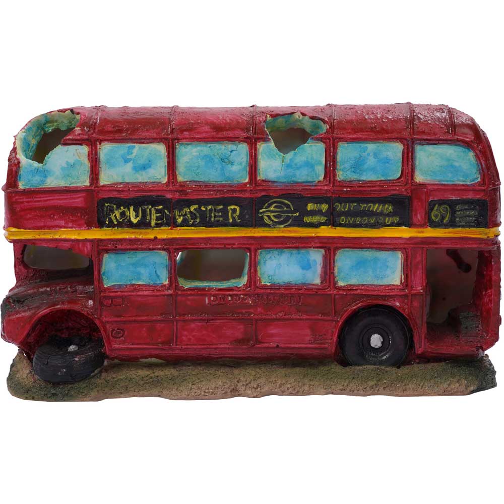 Abandoned Bus Aquatic Ornament - Red Image