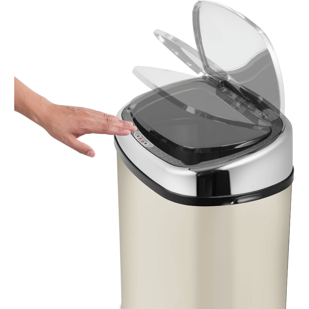 Tower Almond Square Sensor Bin 58L Image 5