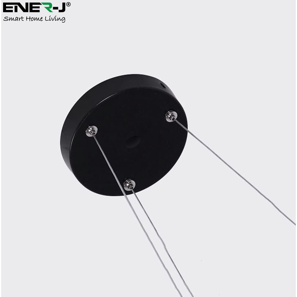 ENER-J Cool White LED 24W 6000K Hollow Round Minimalist Pendant Light Image 3