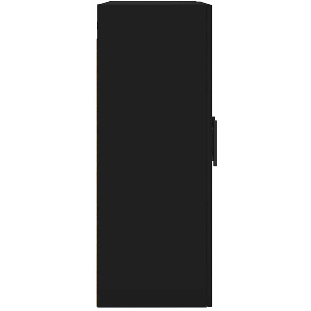 vidaXL 2 Glass Door Black Wall Mounted Cabinet 2 Pack Image 6