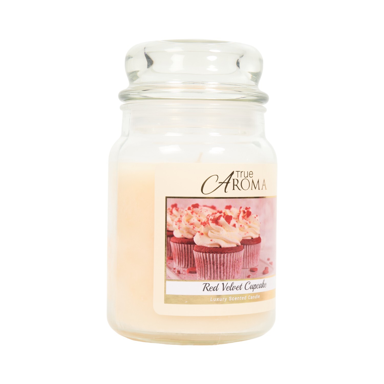 Red Velvet Cupcake Large Mason Jar Candle Image 2