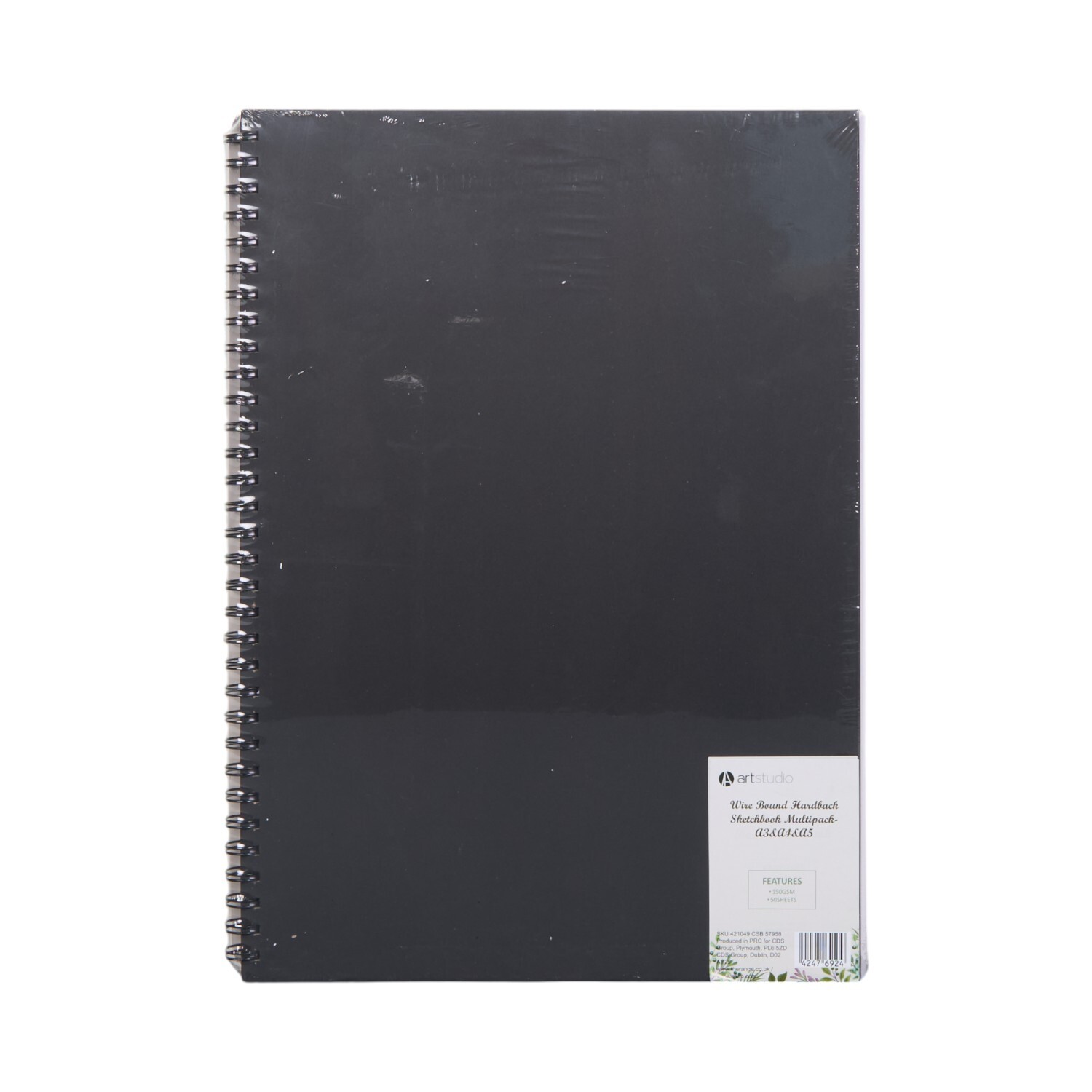 Multipack Wire Bound Sketchbooks Black Image 5