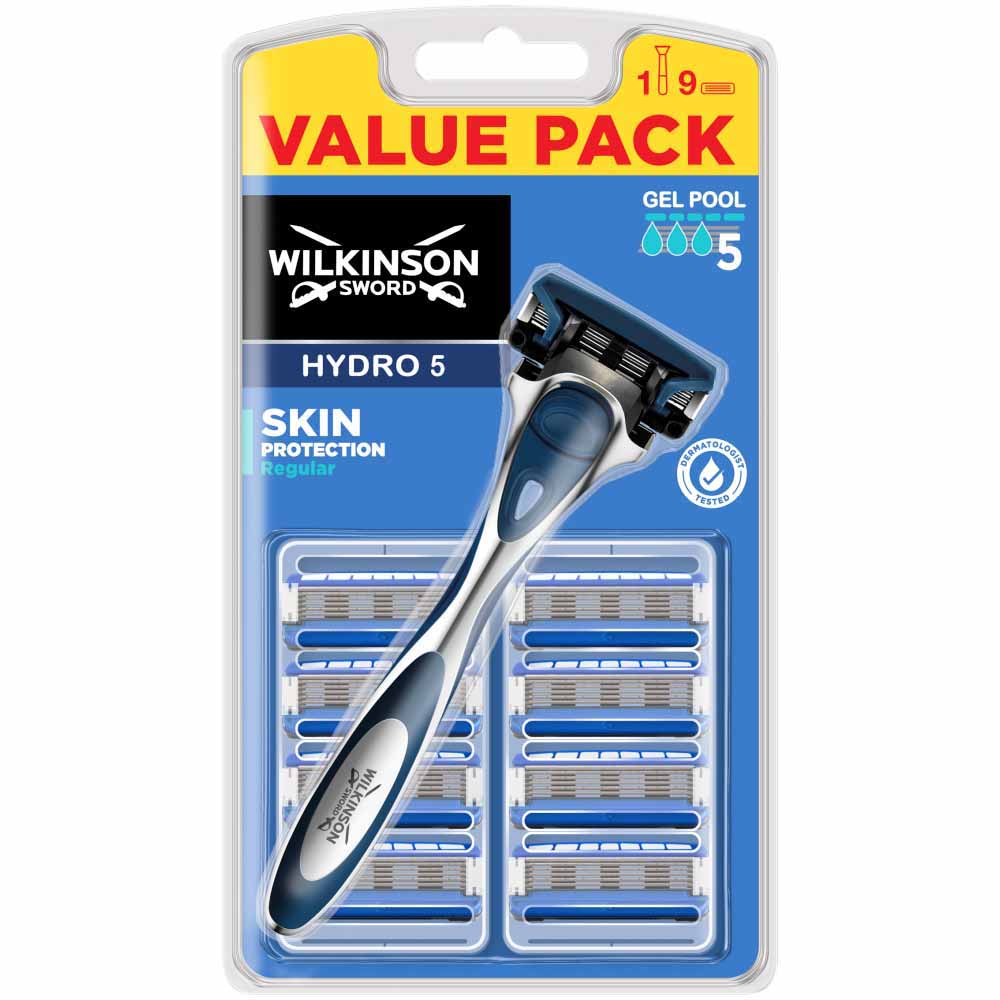 Wilkinson Sword Hydro 5 Pro Razor plus 9 Blades Wilko