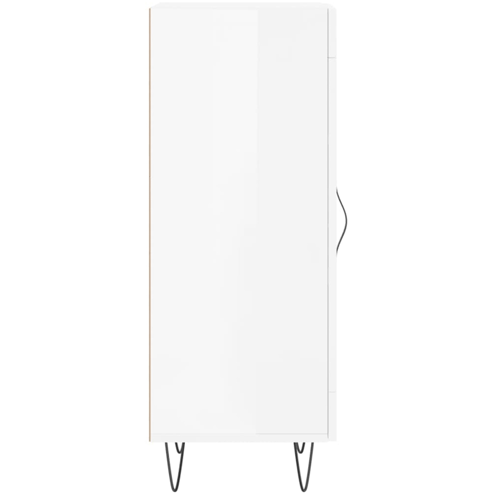 vidaXL Single Door White Sideboard Image 7