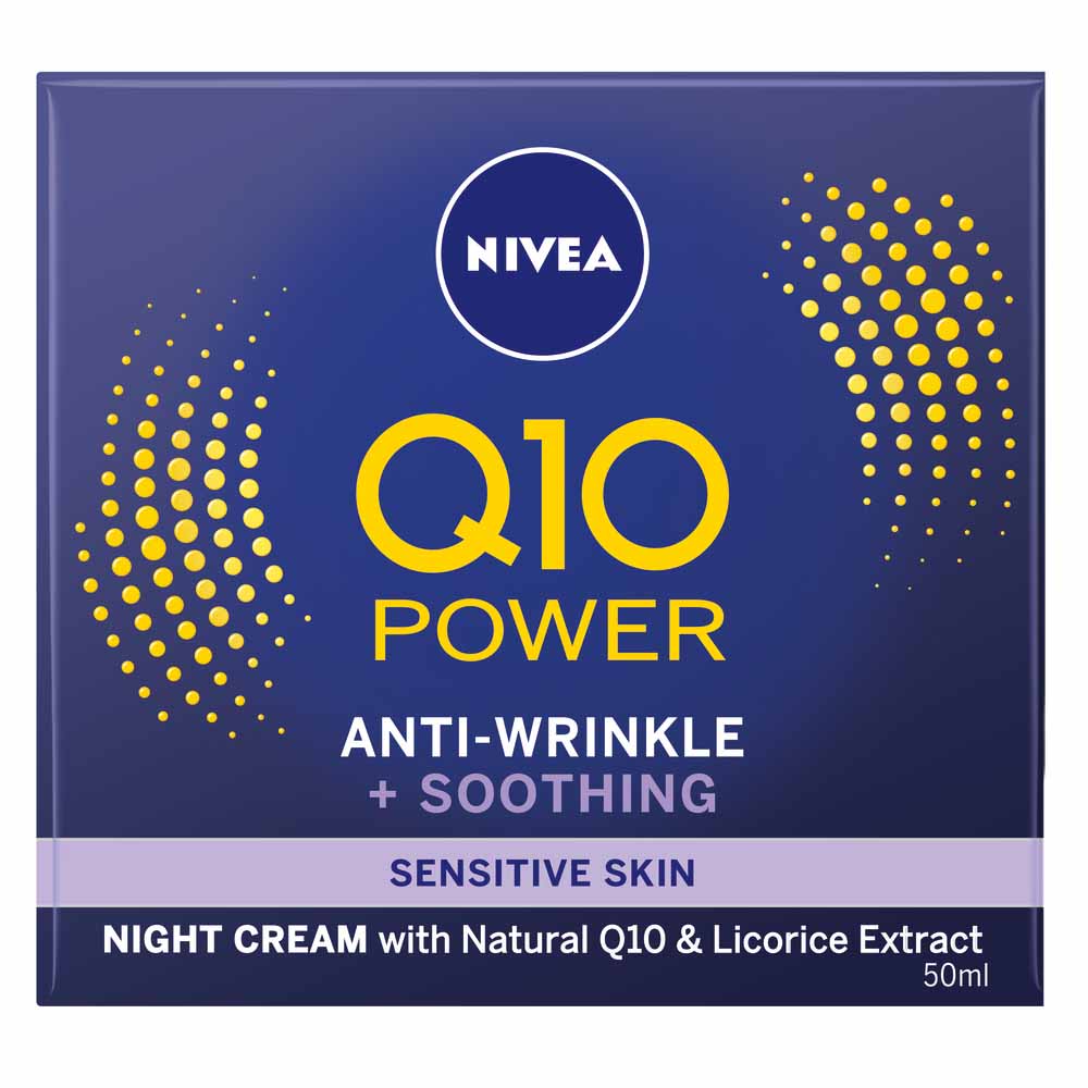 Nivea Q10 Power Anti-Wrinkle Night Cream for Sensitive Skin 50ml Image