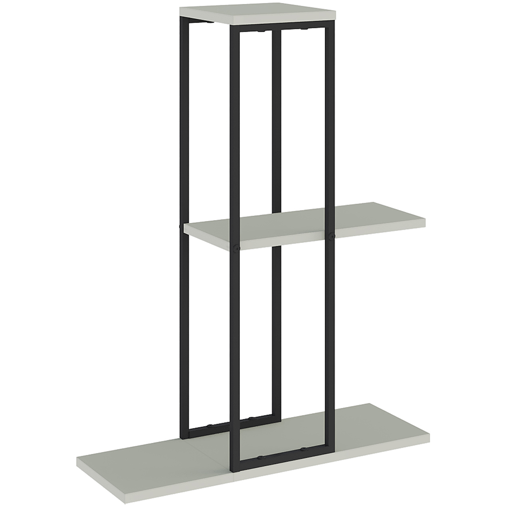 Decortie Vetra 3 Shelf Ash Green Plant Stand Image 1