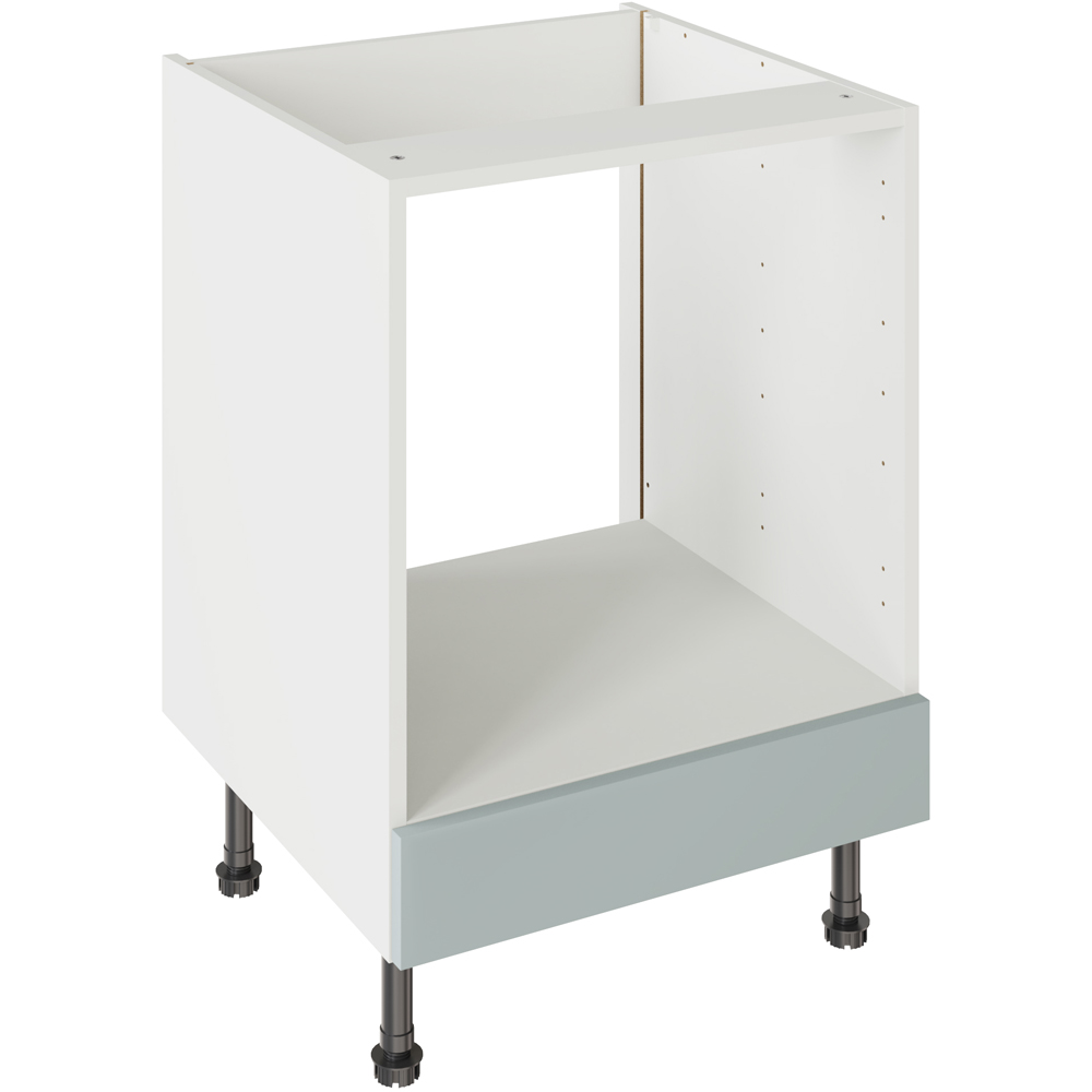 Kitchen Kit Slab Supermatt Aquamarine Oven Base Kitchen Cabinet Flatpack 600mm Image 1