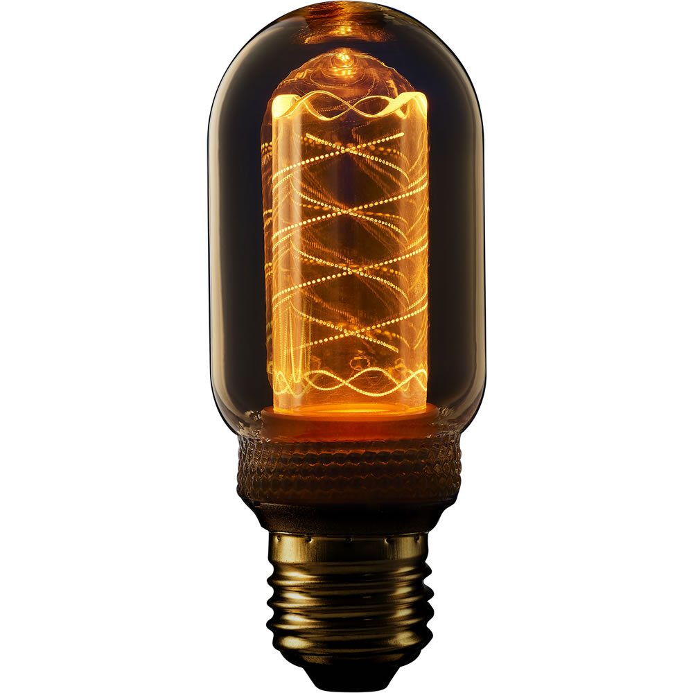 TCP 1 pack Screw E27/ES LED 120 Lumens T45 Vintage  Twisted Light Bulb Image 1