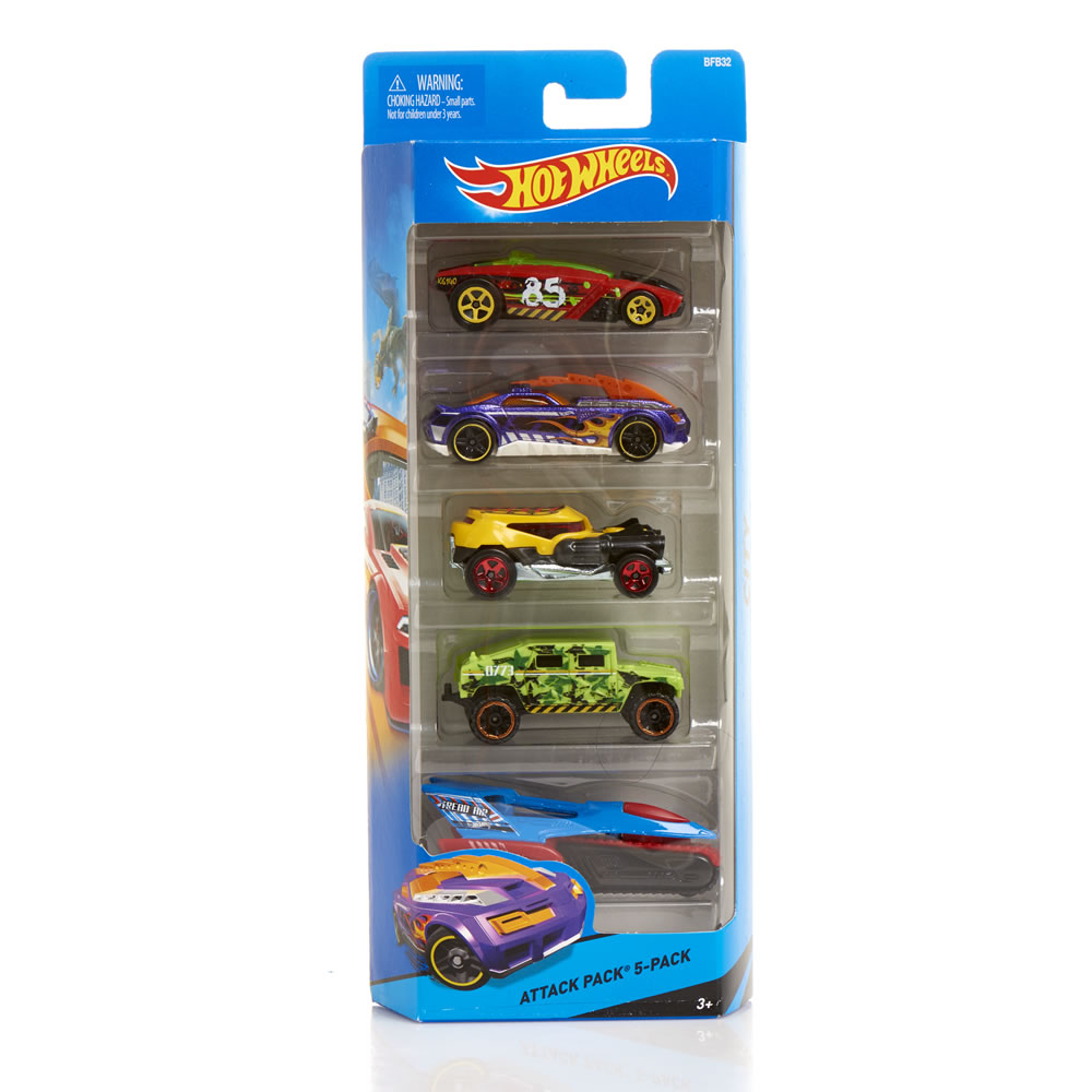 Hot Wheels Diecast Cars 5 pack - Assorted Image 1
