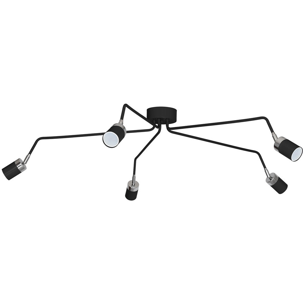 Milagro Joker Black Ceiling Lamp 230V Image 1