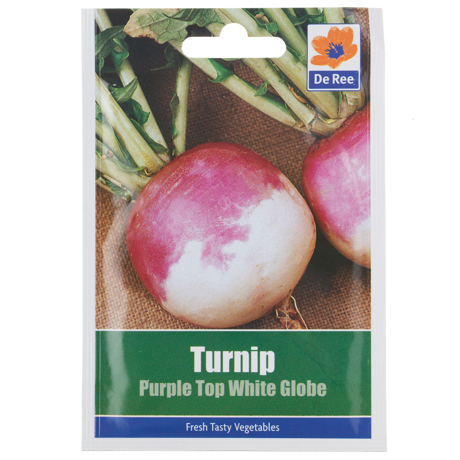 Turnip Purple Top White Globe Seed Packet Image