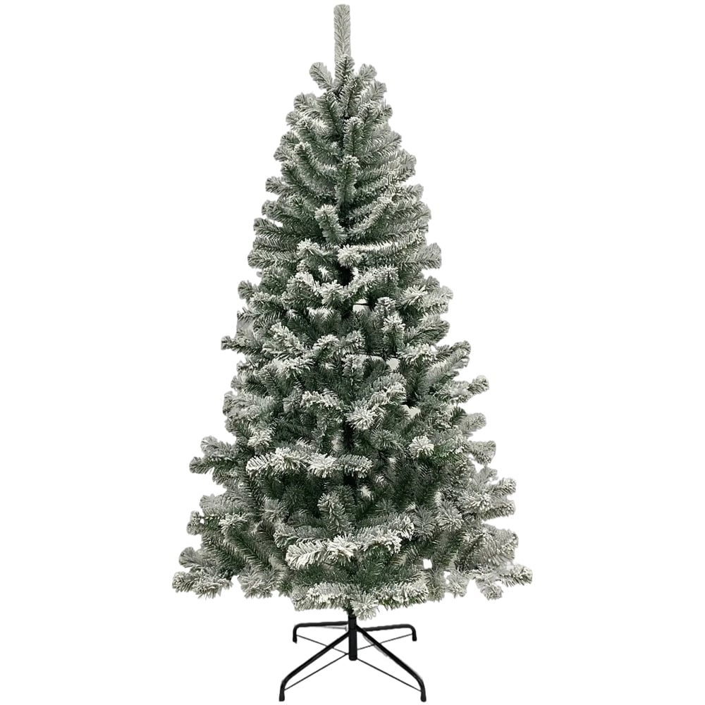 Festive Christmas Snow Covered Fir Artificial Christmas Tree 6ft Image 1