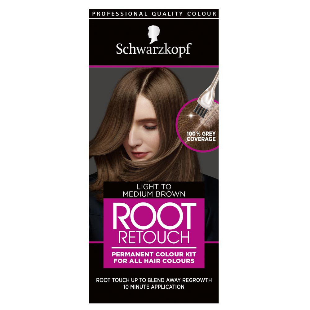 Schwarzkopf Root Kit Light-Med Brown Image 1